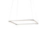 Z-Bar LED 18 inch Silver Pendant Ceiling Light, Square